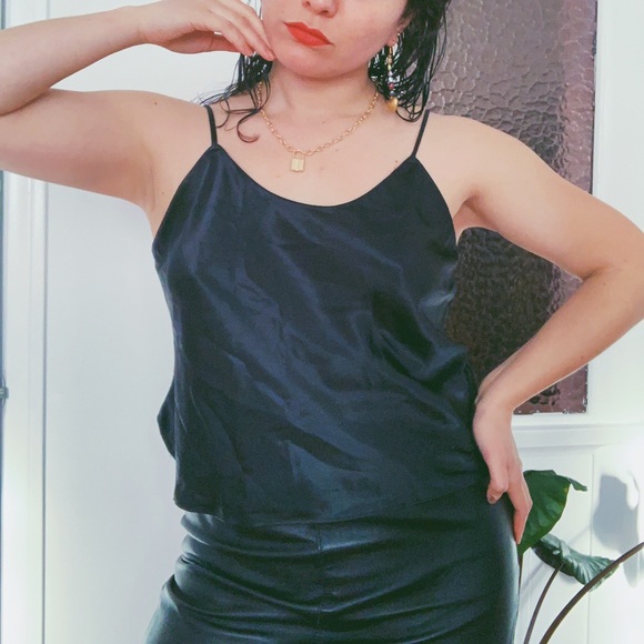 Calvin Klein Black Silky Camisole - Picture 5 of 7